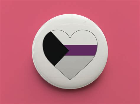 demisexual pride flag pin badge